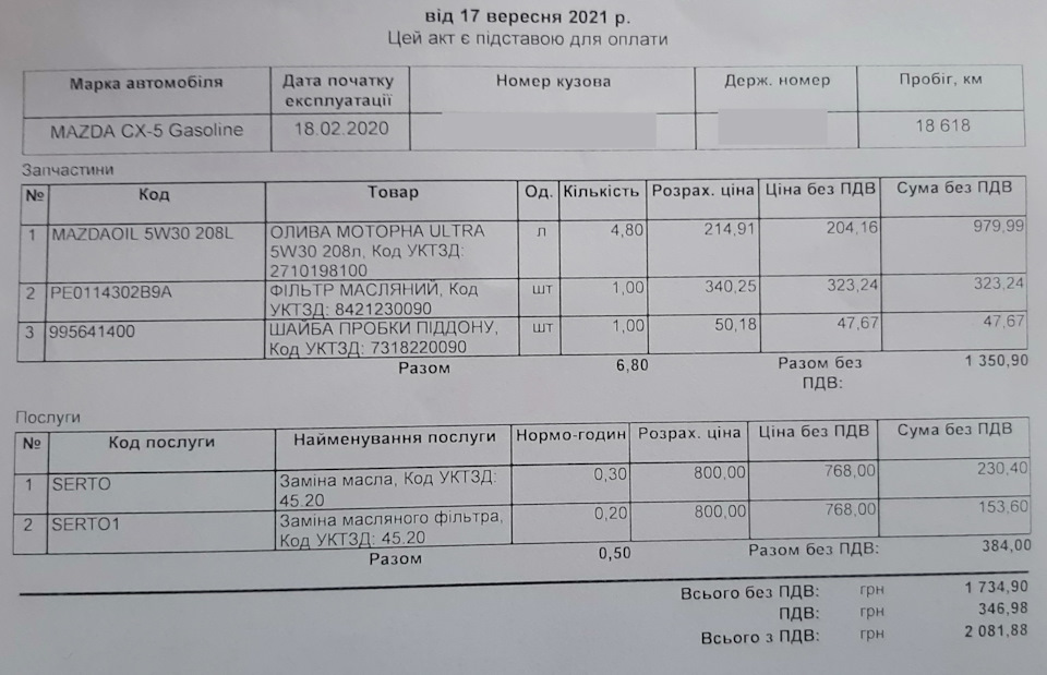 Міжсервісна заміна масла, фільтрів, стукіт у рульовій під питанням. 2