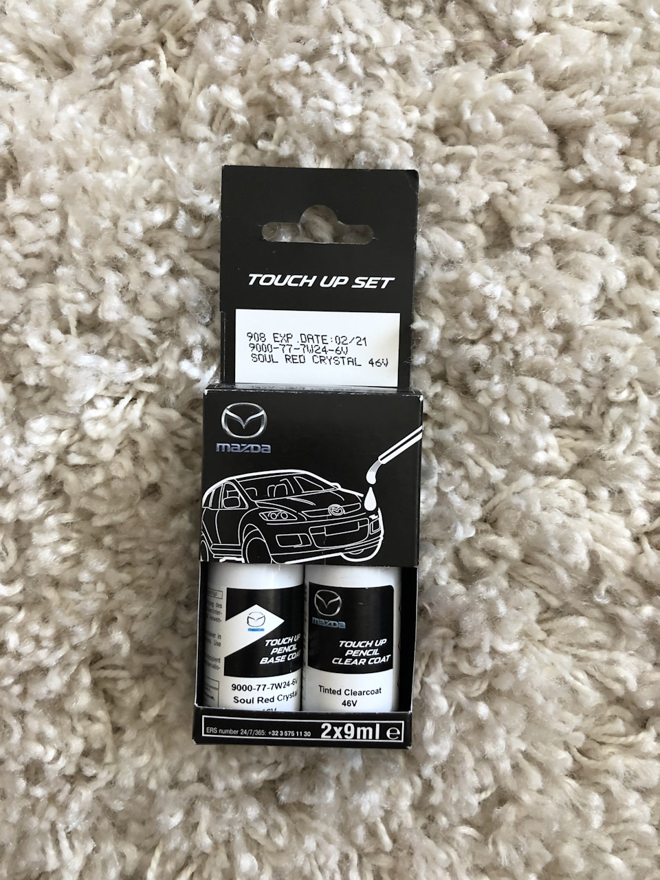 Набір для підфарбовування сколів Mazda CX-5 Soul Red Crystal 2