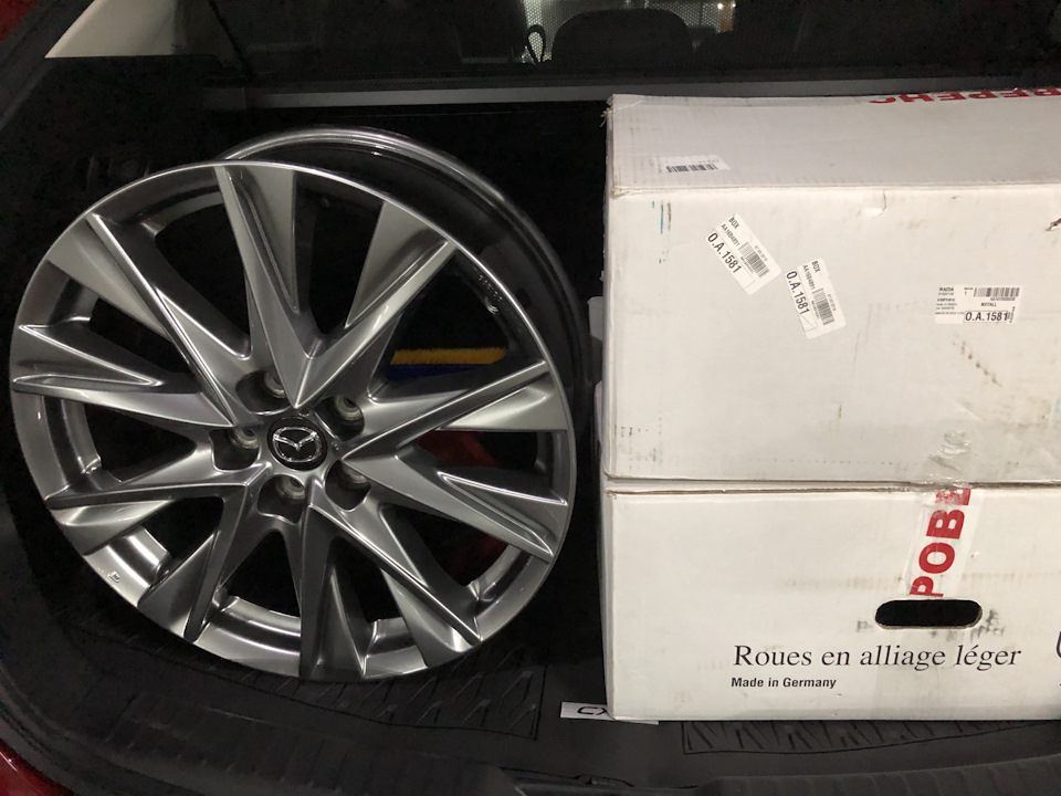 Оригінальні диски Mazda KB8PV3810 та датчики тиску в шинах BB0237140 4