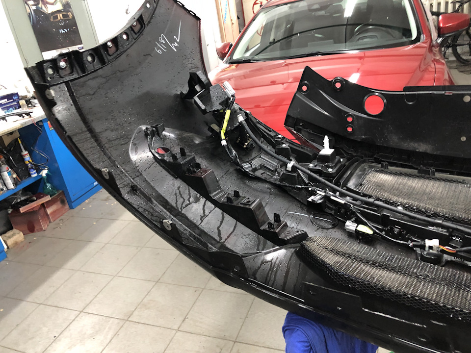 Установка LED DRL на Mazda CX-5 2018 3