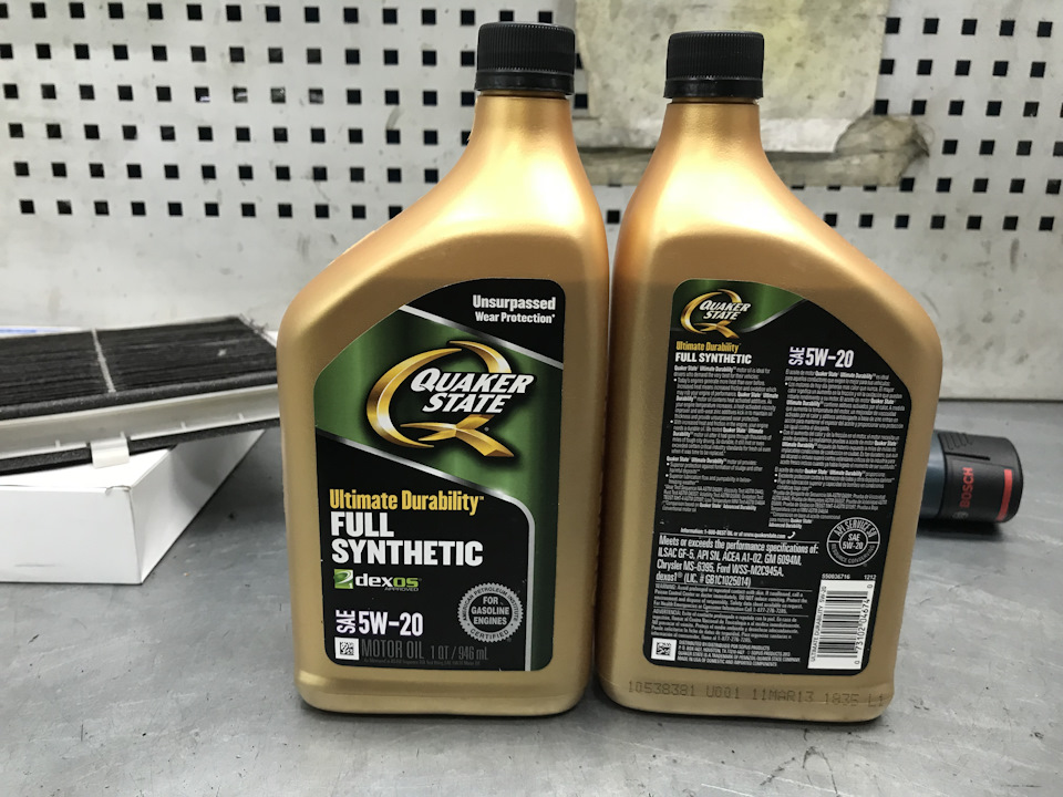 Вибір моторної мастила в СХ-5 (Quaker State 5w20) 1