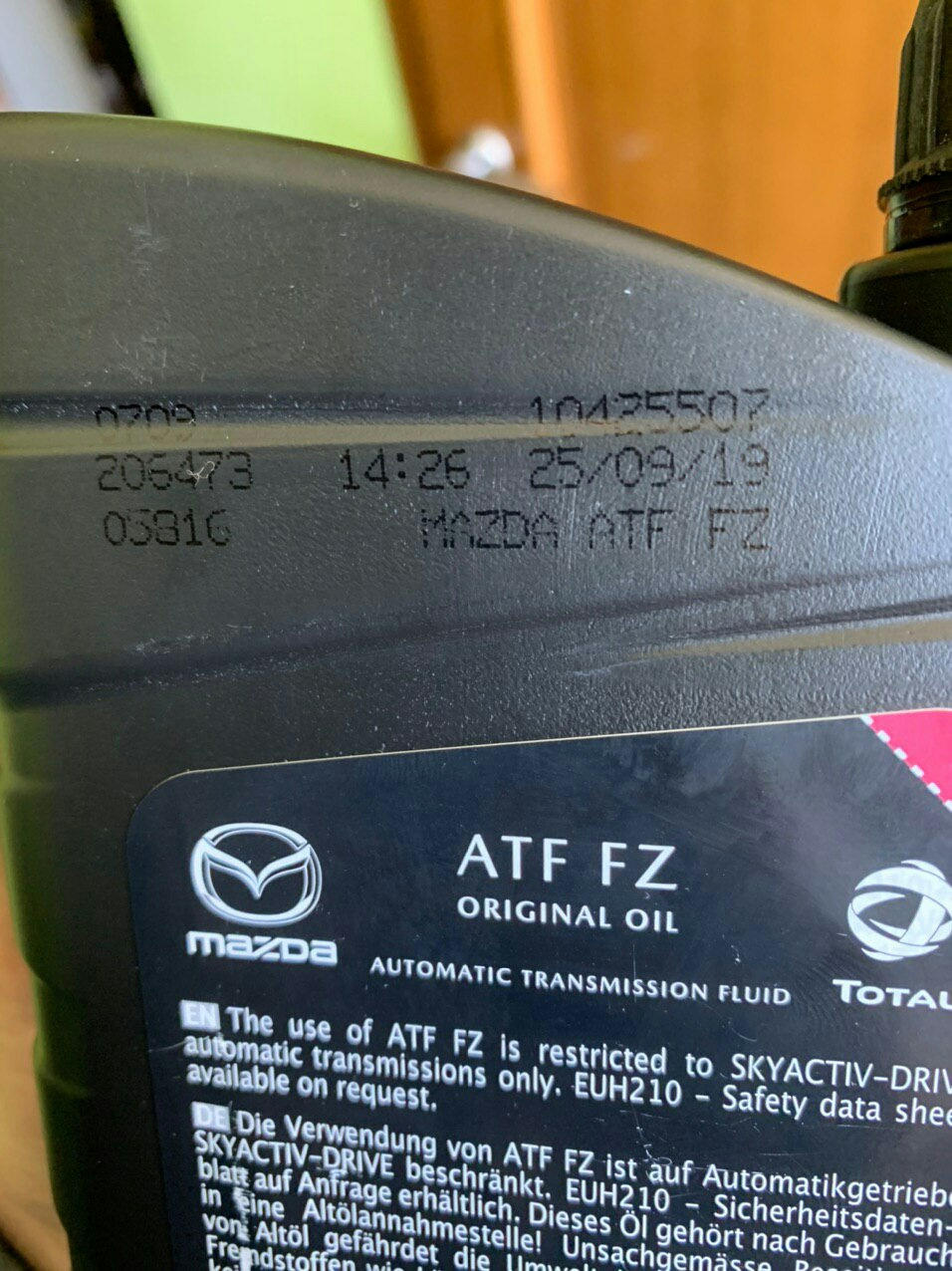 Питання про оригінальність масла АКПП Mazda ATF FZ 2