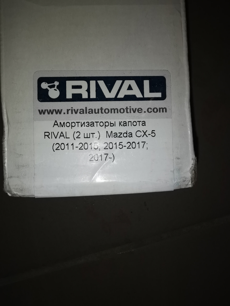 Амортизатори капота Rival 1