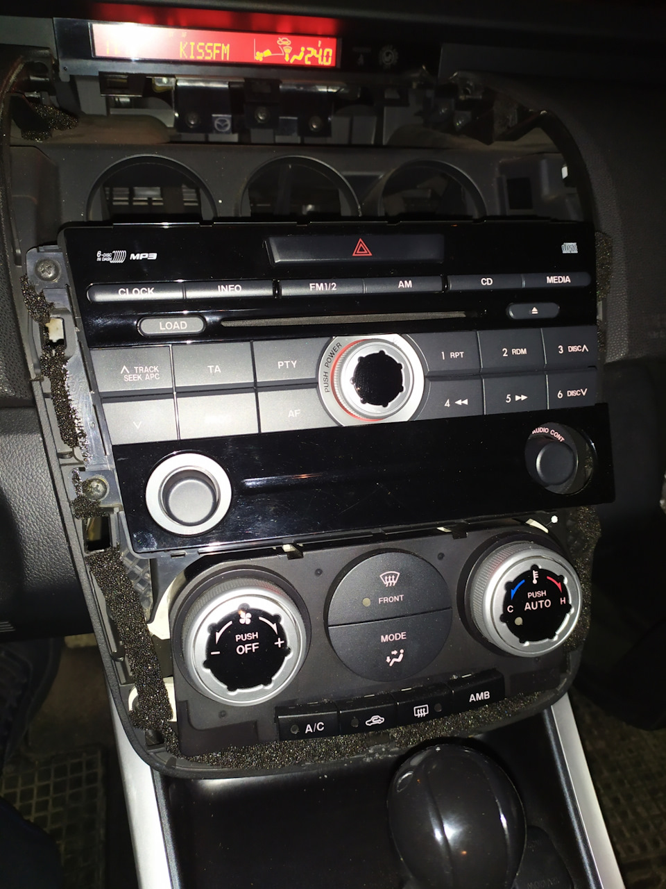 Mazda cx7 установка aux. 4