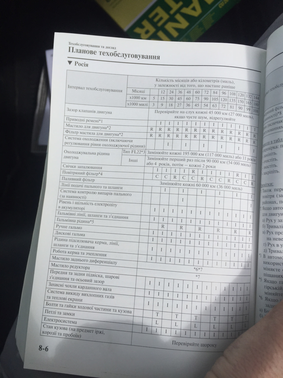 На замітку- регламентні роботи з СХ7 2