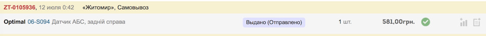 Fixed Датчик ABS 1