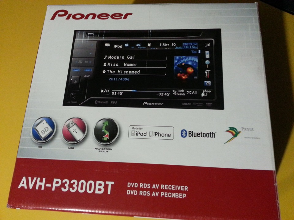 Магнітол Pioneer AVH-P3300BT 2
