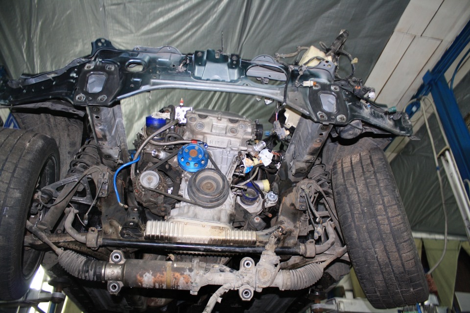 swap SR20DET в RX8 (початок: примірка двигуна) 4