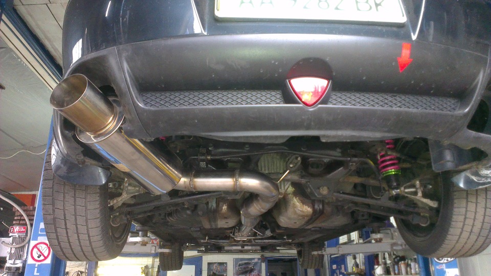 Вихлоп для SR20detмалютка HKS Silent 1