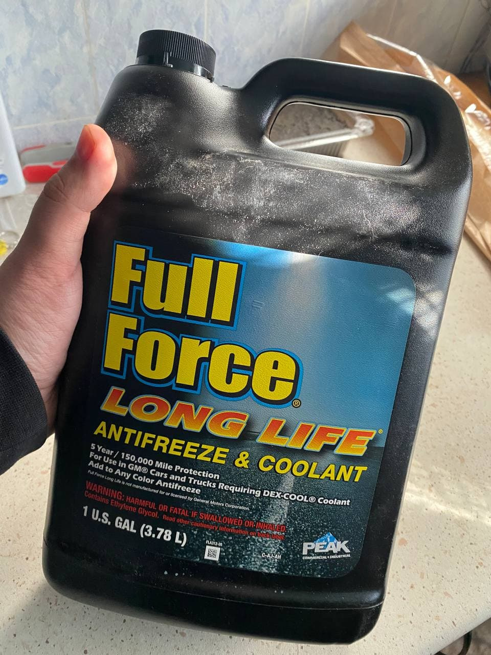 Антифриз-концентрат жовтий (-80) PEAK FULL FORCE LONG LIFE Antifreeze/Coolant (FLA0B3) 3,785 л 1