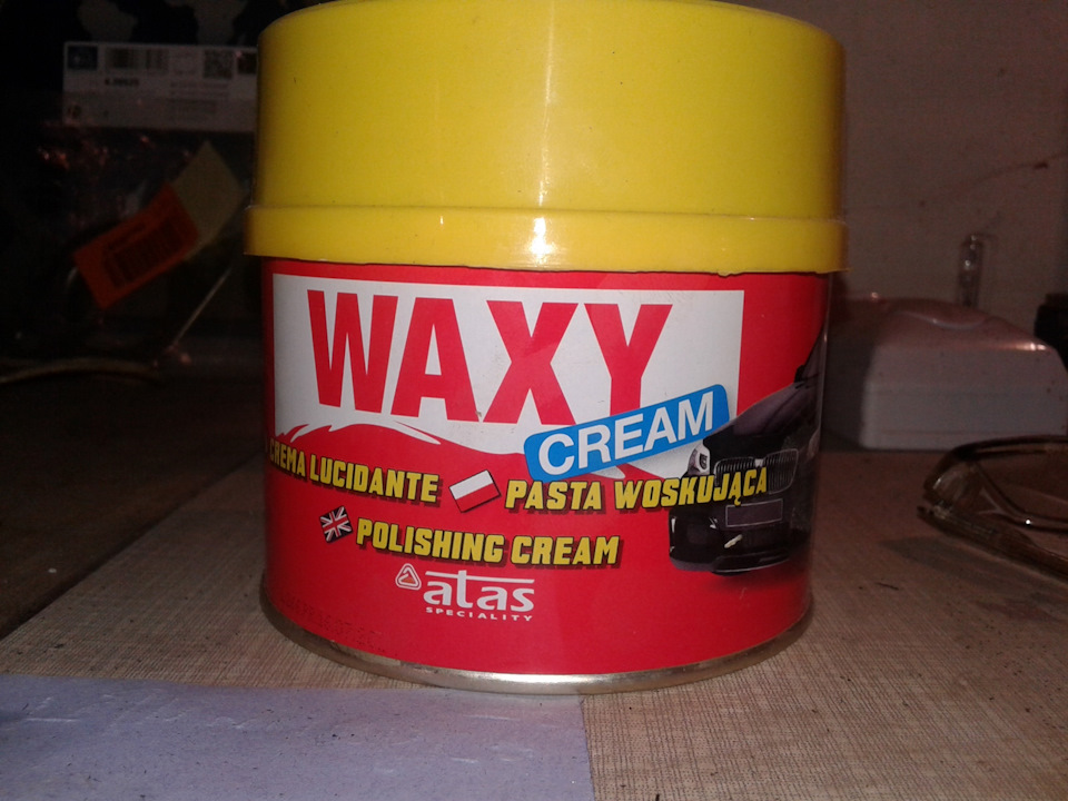 Автополіроль з воском waxy крем 1
