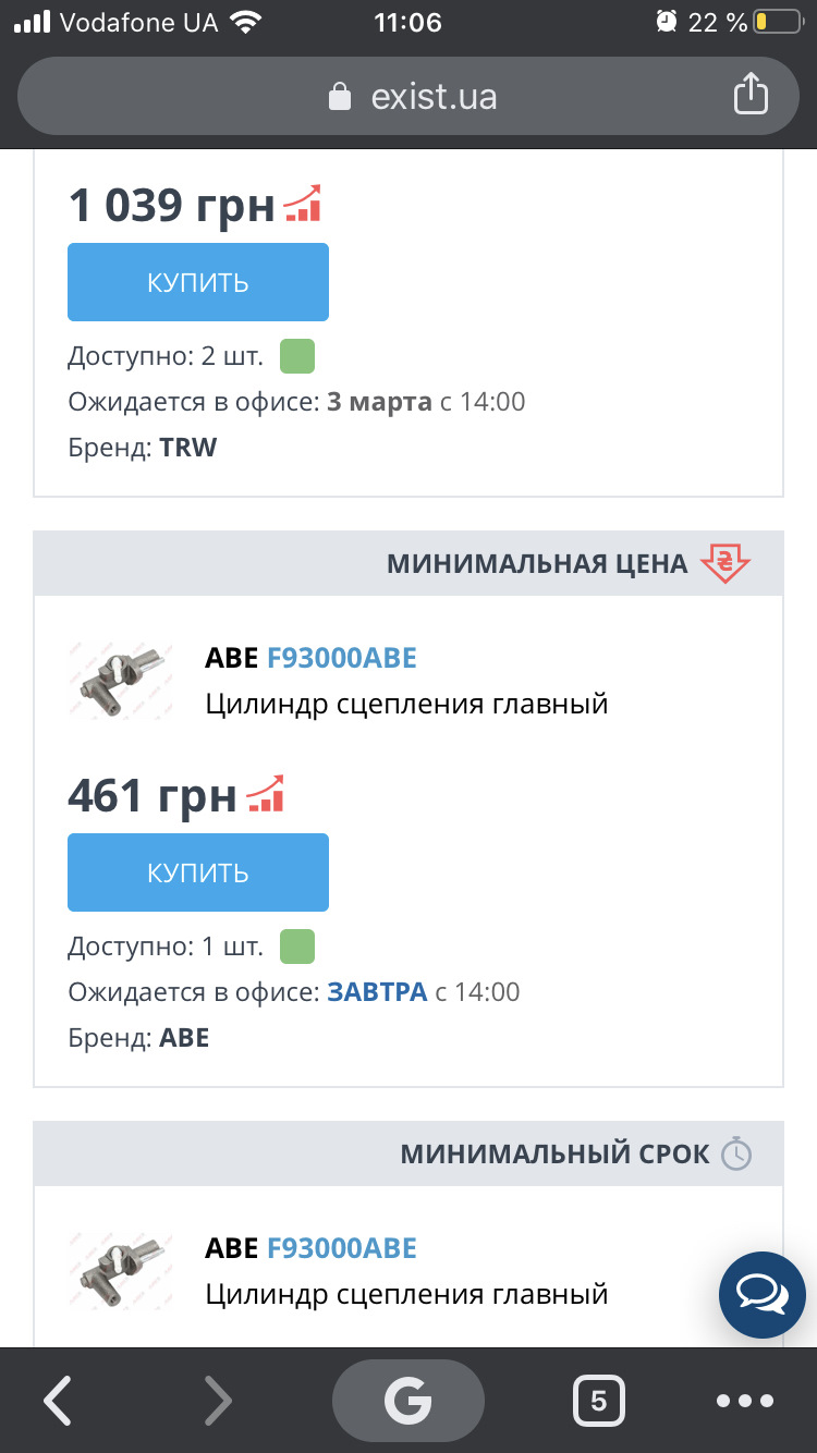 Головний циліндр зчеплення ГЦС 4