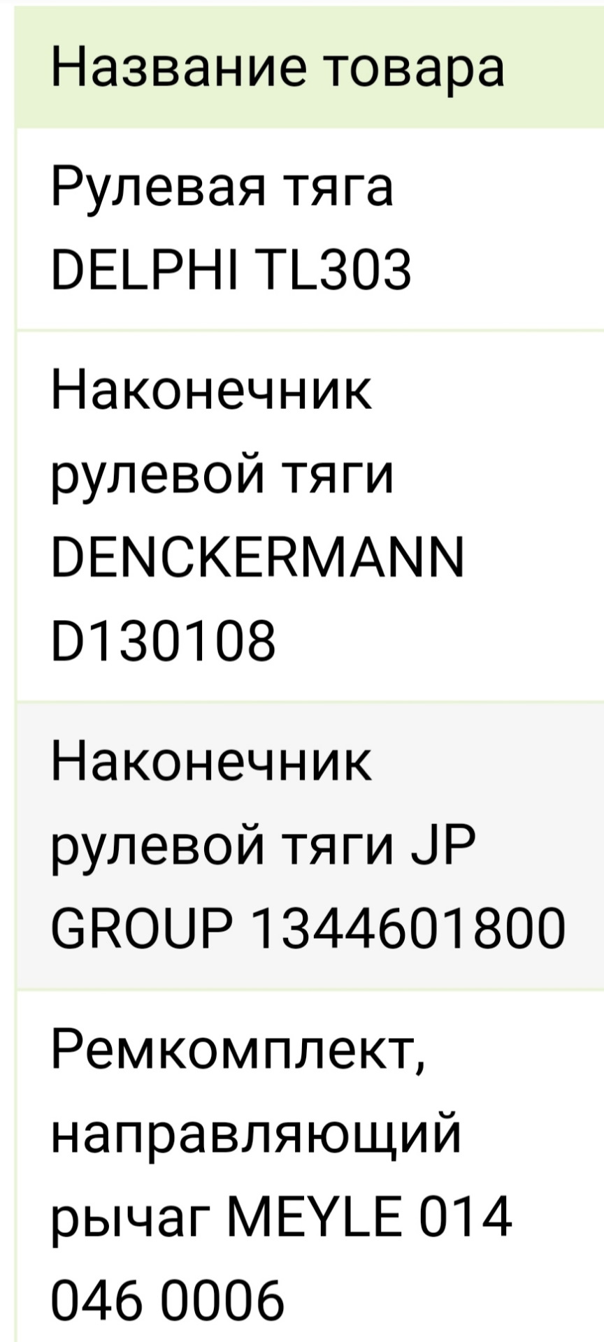mercedes w201 190 рульові наконечники 1