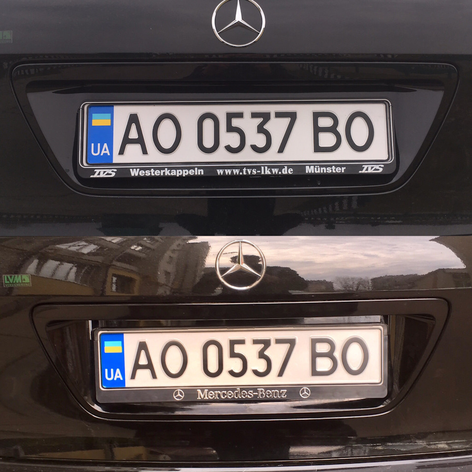 Рамка номерного знака Mercedes-Benz 3