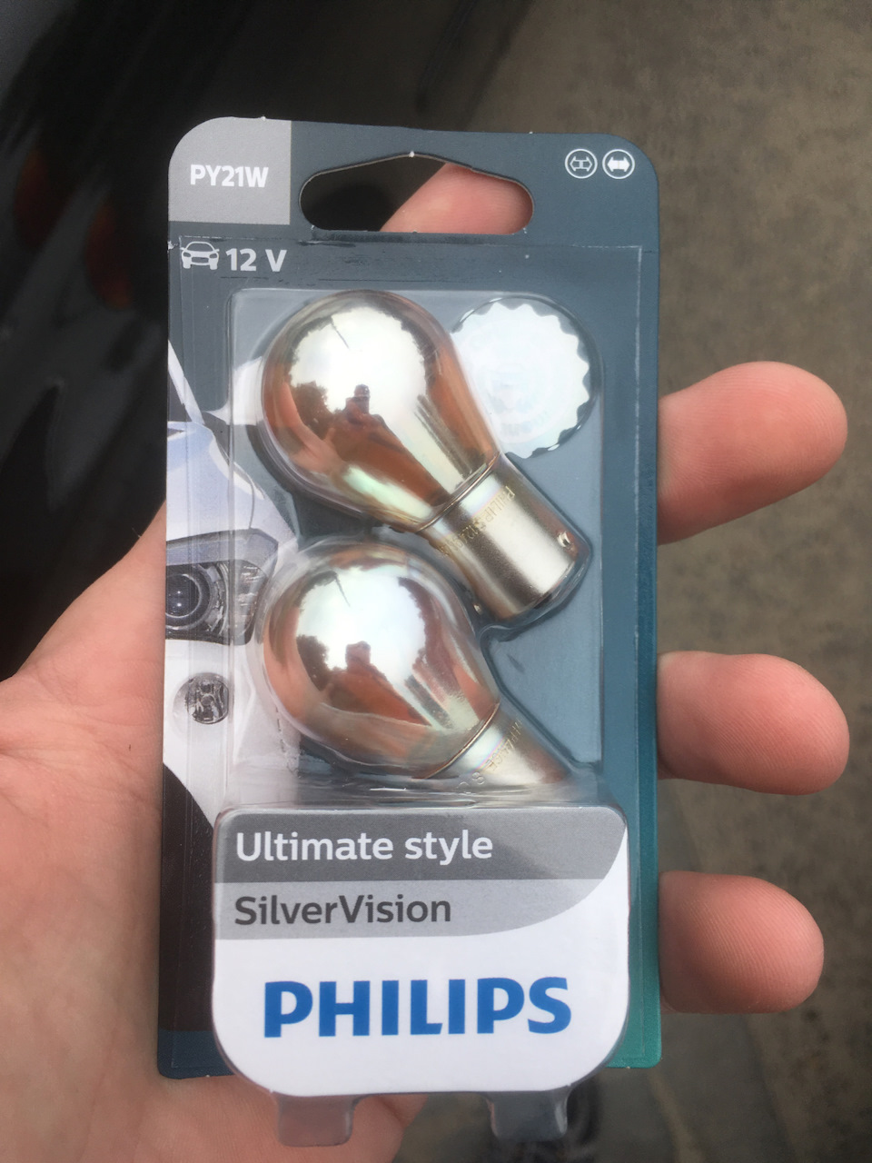 Заміна ламп вказівника повороту. Philips Silver Vision 2