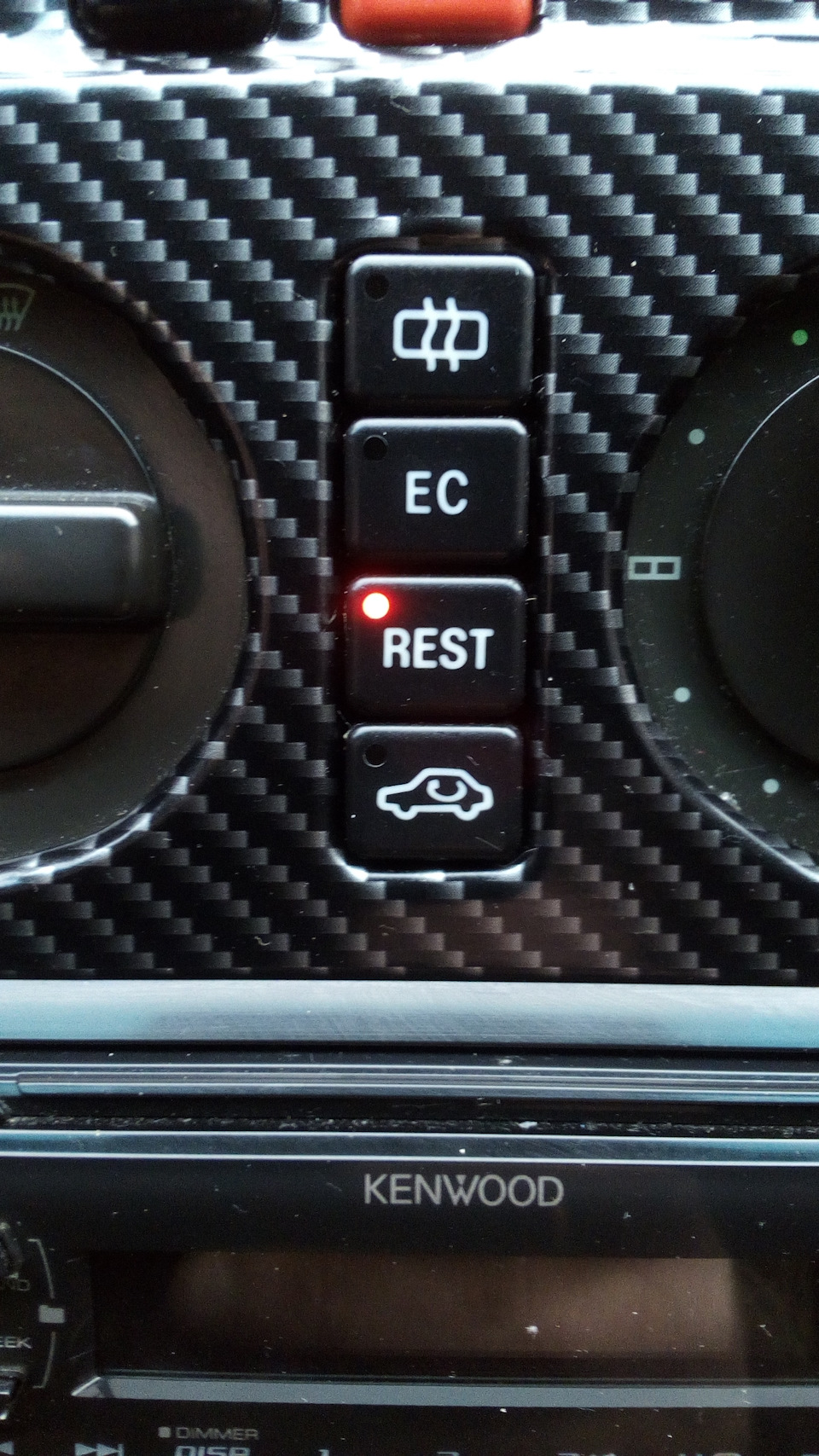 Силектор АКПП і кнопка reset. 2