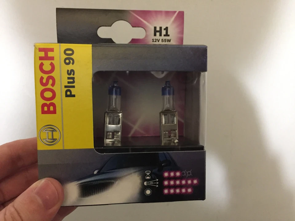 Встановлення ламп Bosch Plus 90