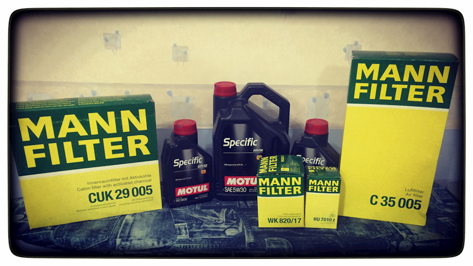 ТО (Motul Specific 229.52 та Фільтра Mann). Адаптація повітря. фільтра 1