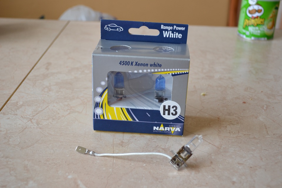 Заміна ламп на Xenon White 4500K 4