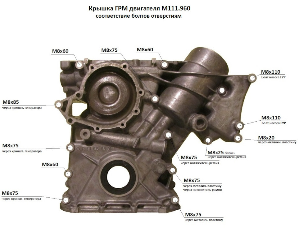 w202 1.8 111.921 заміна прокладки ГБЦ 4