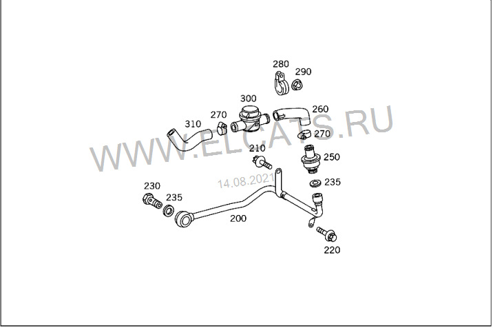 Клапан продування каталізатора w203 1