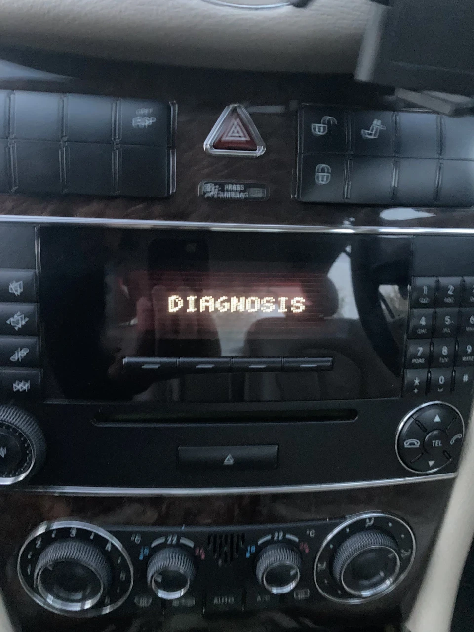 Повідомлення Diagnostics на Comand