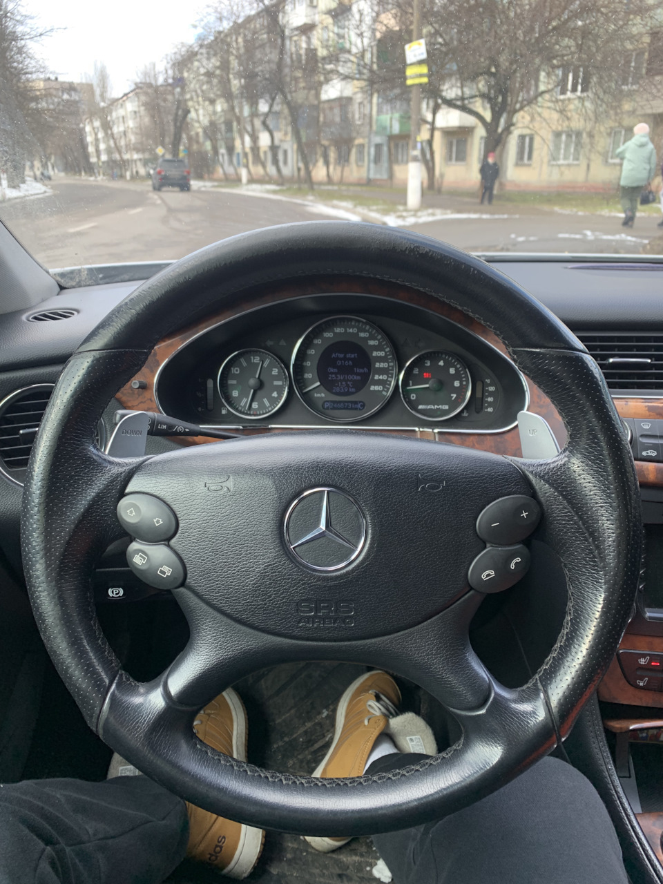 Cls 500 w219 кермо AMG перетяжка 1