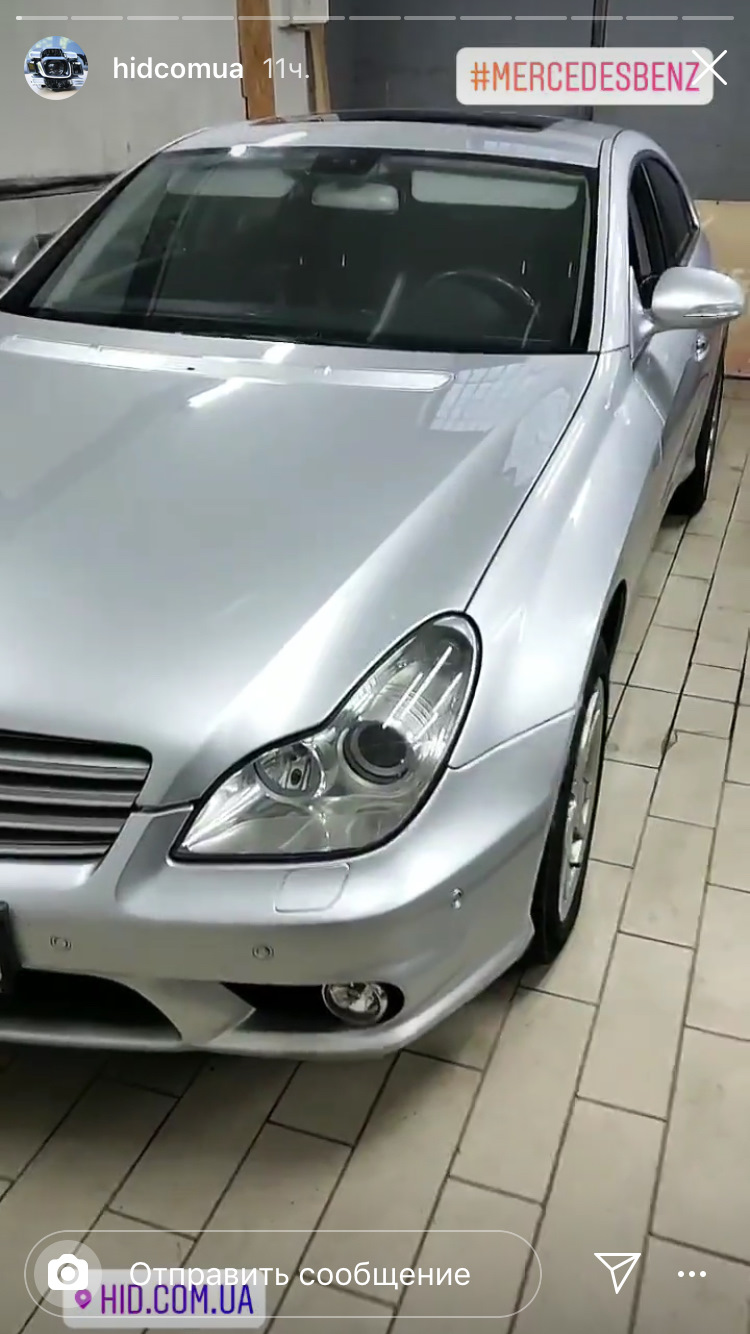 CLS500 W219 ремонт фар, заміна лінз та ламп 2