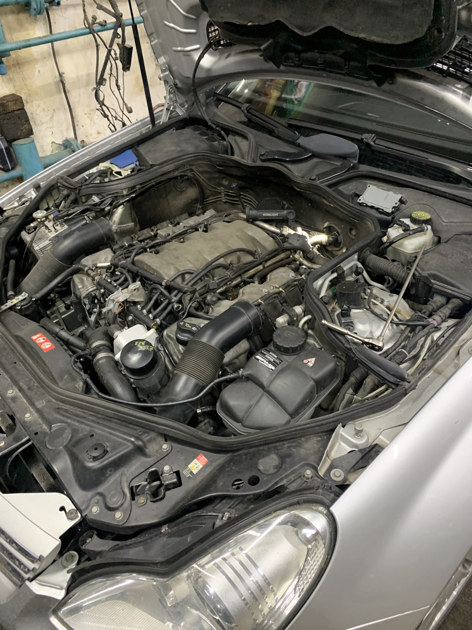 Mercedes cls500 m113 датчик коленвала 4