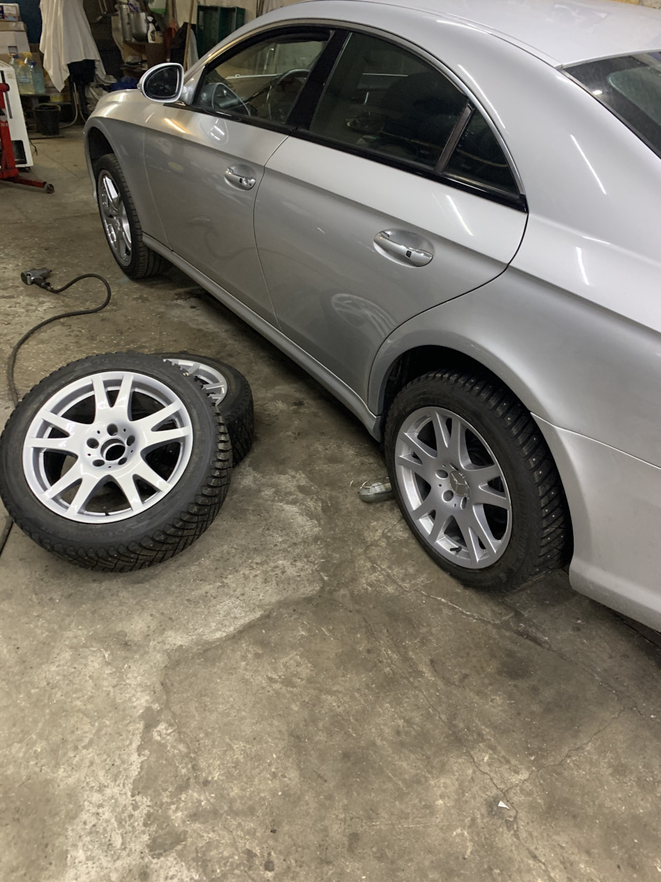 Зимові колеса та усунення рудиків Mercedes w219 cls500 1