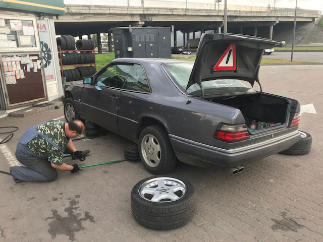 Прикладка нових коліс. AMG від BBS 17 діаметр, різноширокі. 2