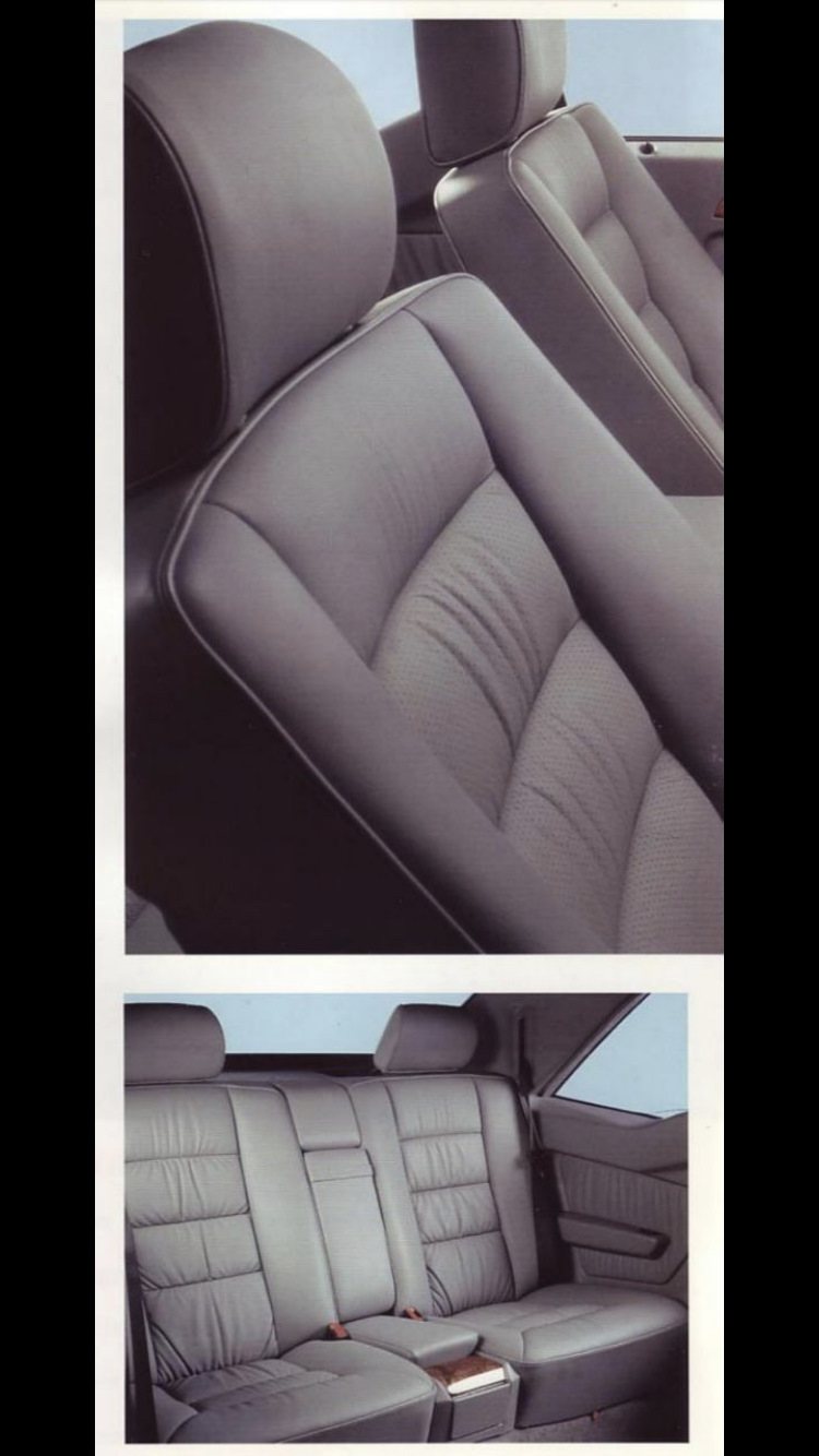 Листі старі буклети з салонами w124 4