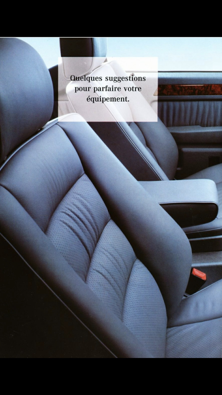 Листі старі буклети з салонами w124 2
