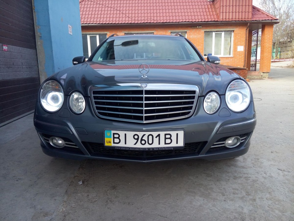 Mercedes S211 та нові лінзи Hella 3 new 4