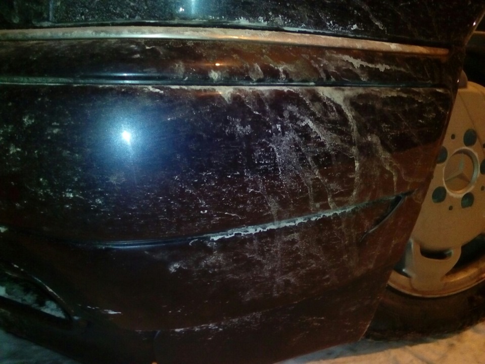 Mercedes w210 ДТП. Ожеледиця, лопнув бампер. 3