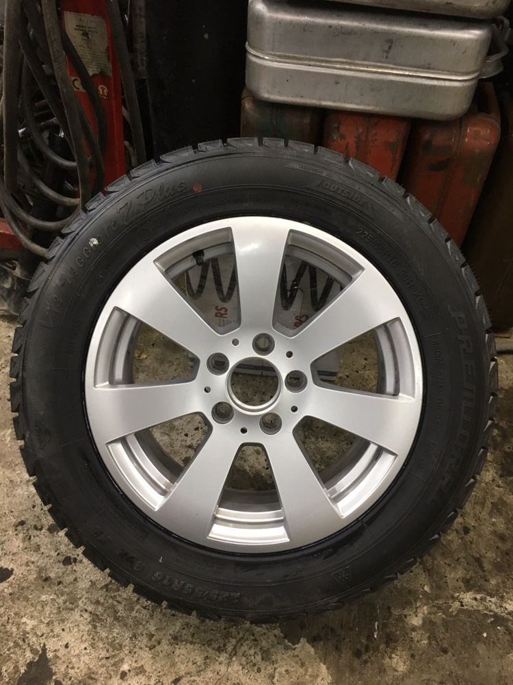 Mercedes W211 Прикупив диски та зимову гуму 225/55r16 5