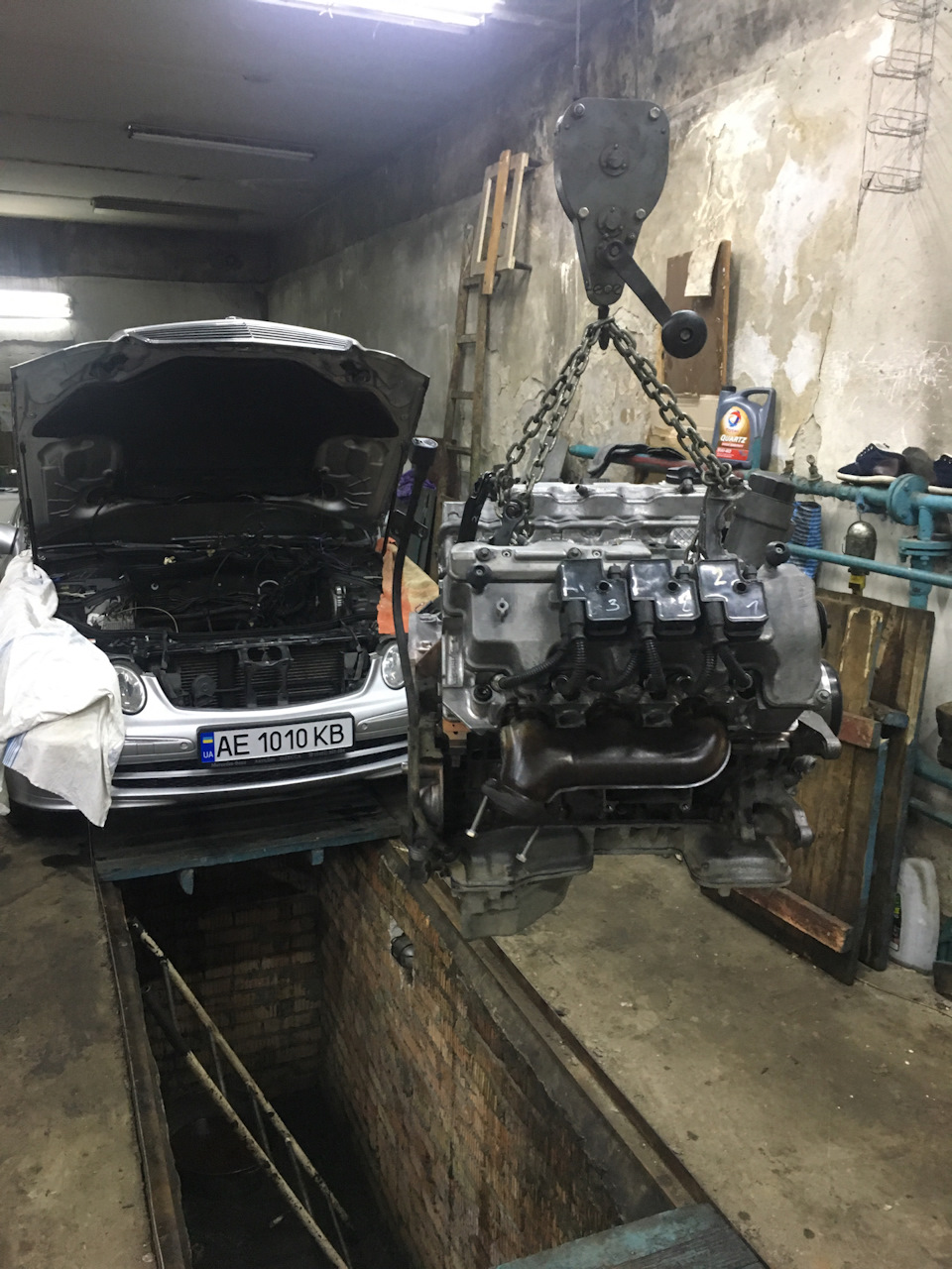 Mercedes W211 Встановлення та запуск М112 3.2 1