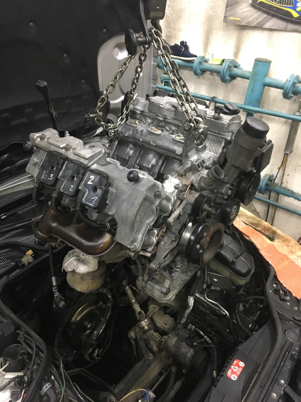 Mercedes W211 Встановлення та запуск М112 3.2 3