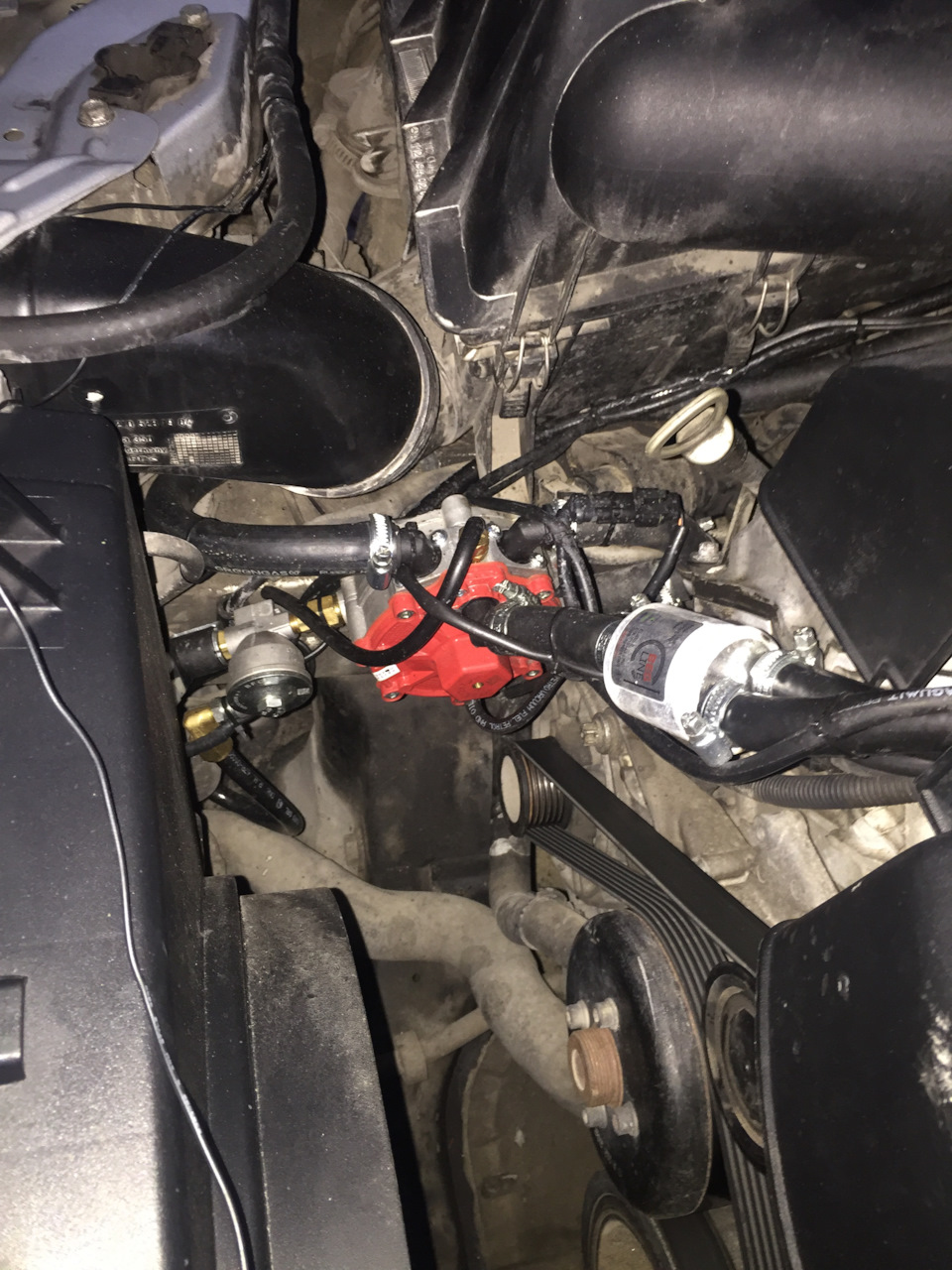 Установка Гбо 4 на Mercedes w210 m112 2.4 v6 2
