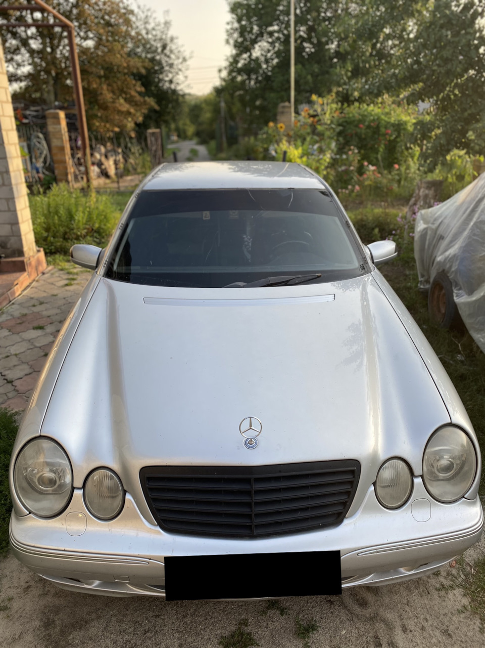 Заміна лобового на w210 1