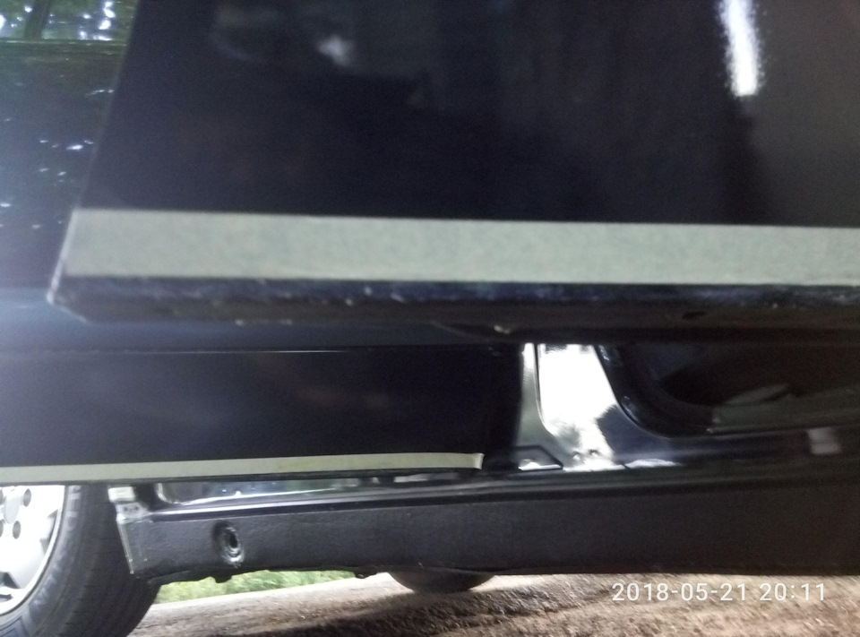Боротьба з корозією низу дверей W210 5