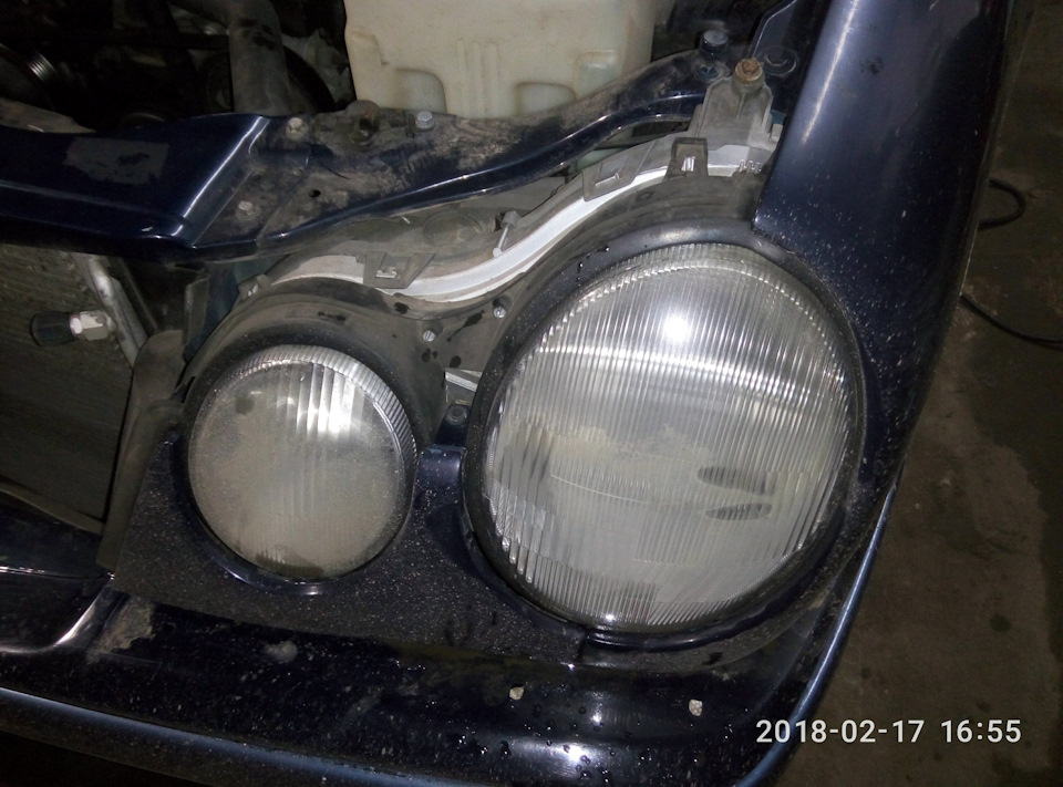 полірування фар W210 4