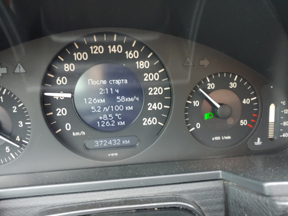 Вплив пір року та зимових шин на витрату палива. W211 2.2 diesel 4