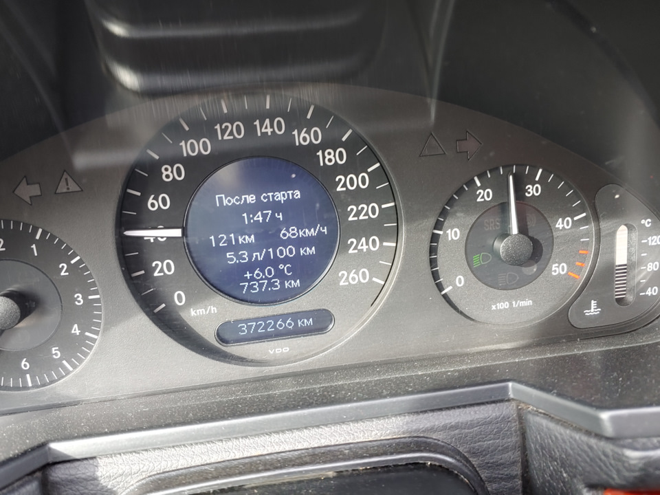 Вплив пір року та зимових шин на витрату палива. W211 2.2 diesel 5
