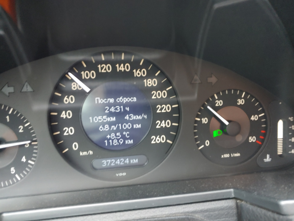 Вплив пір року та зимових шин на витрату палива. W211 2.2 diesel 3