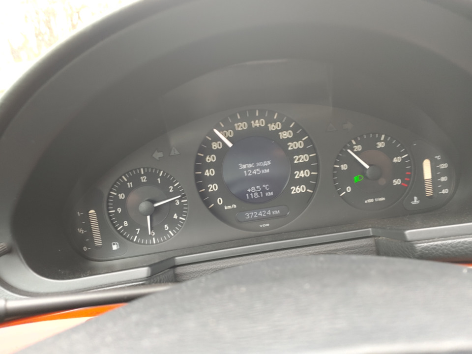 Вплив пір року та зимових шин на витрату палива. W211 2.2 diesel 2