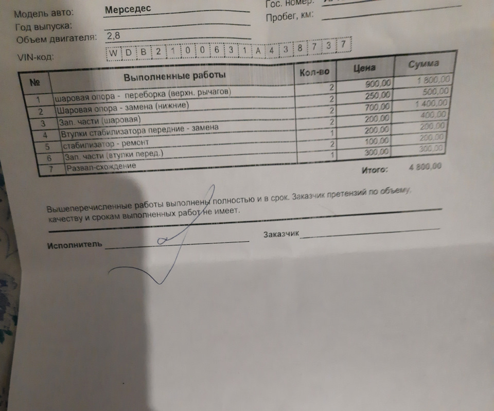 Диагностика и ремонт ходовой 1