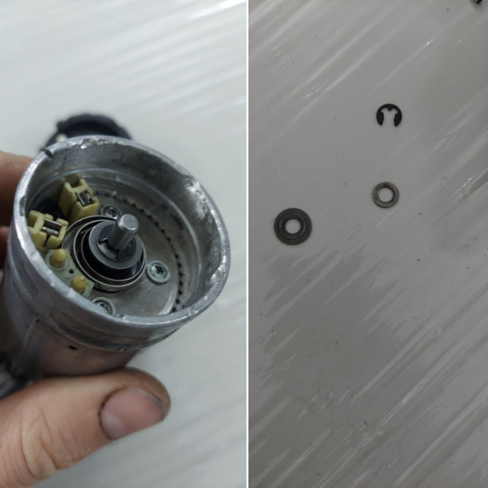 Ремонт Регулятор холостого ходу M102 m103. disassembling idle control valve w124 w126 5