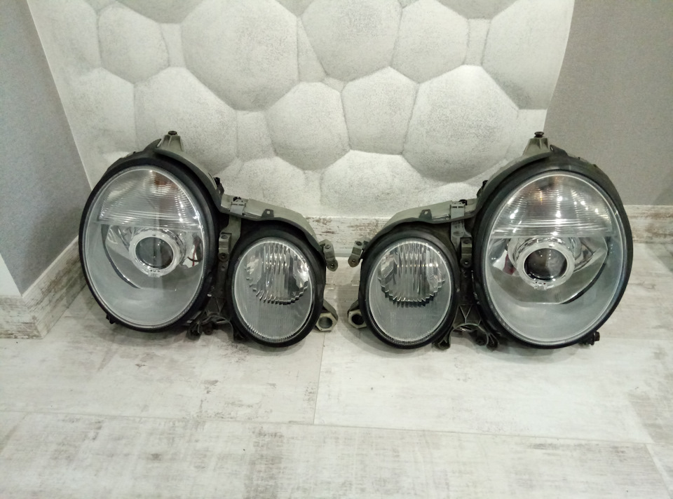 Лінзи Infolight g5 ultimate з аг в штатні фари w210, шліфування рефлектора зсередини 1