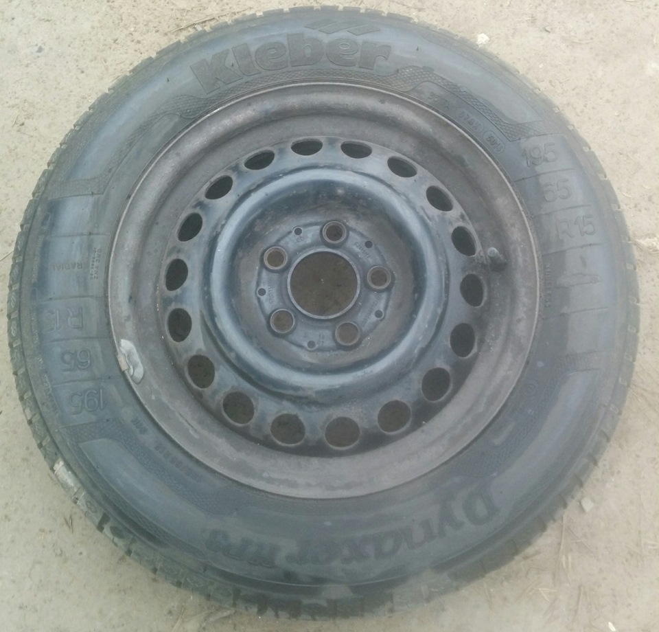 #50 Продам Kleber DynaxerHP3 91H 195/65 R15 + диски 5x112 et49 1